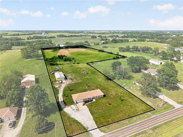11.8 Acres of Land with Home for Sale in Trimble, Missouri