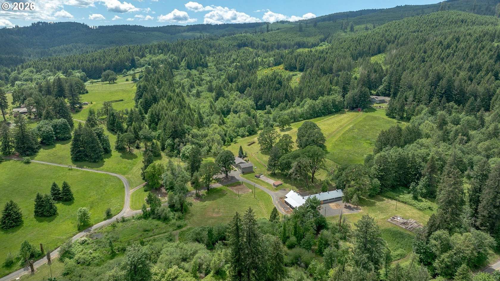 39.4 Acres of Agricultural Land with Home for Sale in Yamhill, Oregon