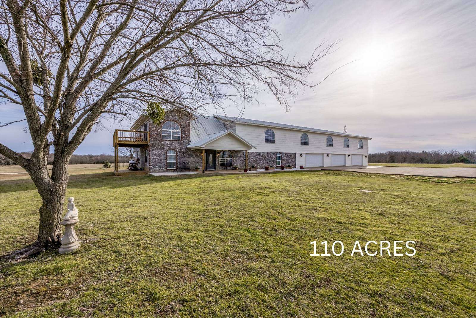 110 Acres of Land with Home for Sale in Calera, Oklahoma