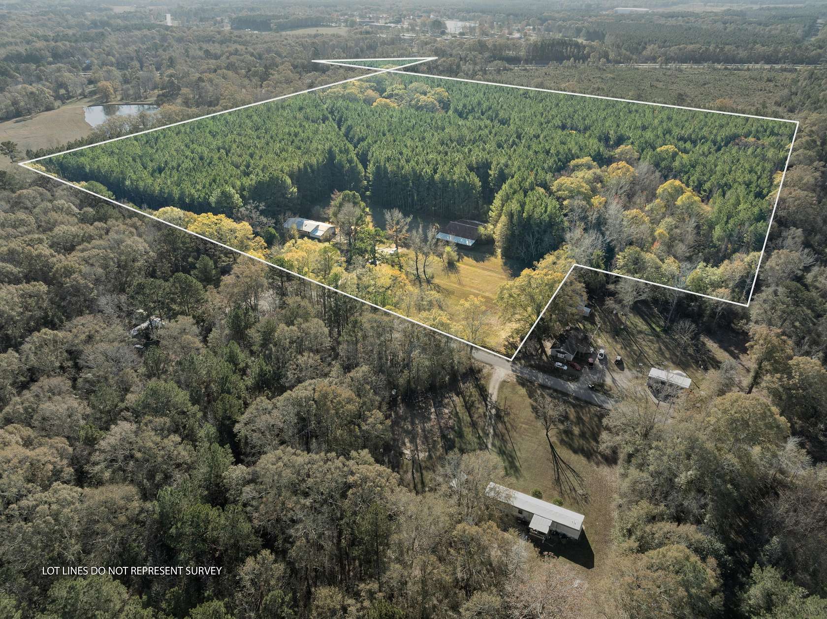 47.6 Acres of Recreational Land with Home for Sale in Ellisville, Mississippi