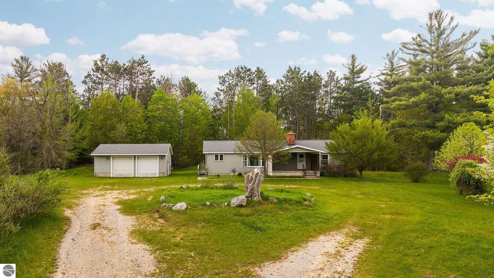 53.6 Acres of Recreational Land with Home for Sale in Kingsley, Michigan