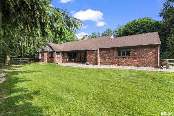 3 Acres of Land with Home for Sale in Rochester, Illinois