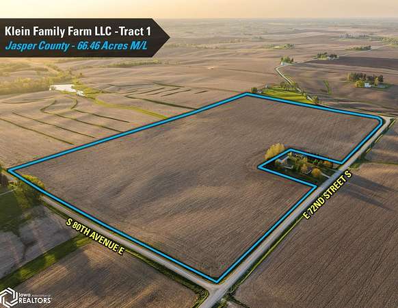 66.5 Acres of Agricultural Land for Auction in Reasnor, Iowa