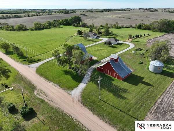 22.8 Acres of Land with Home for Sale in Ithaca, Nebraska