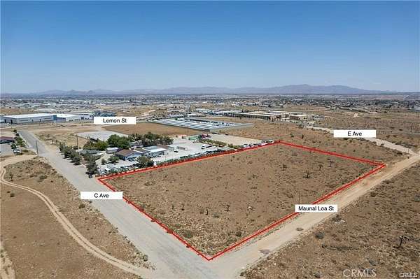 5 Acres of Commercial Land for Lease in Hesperia, California