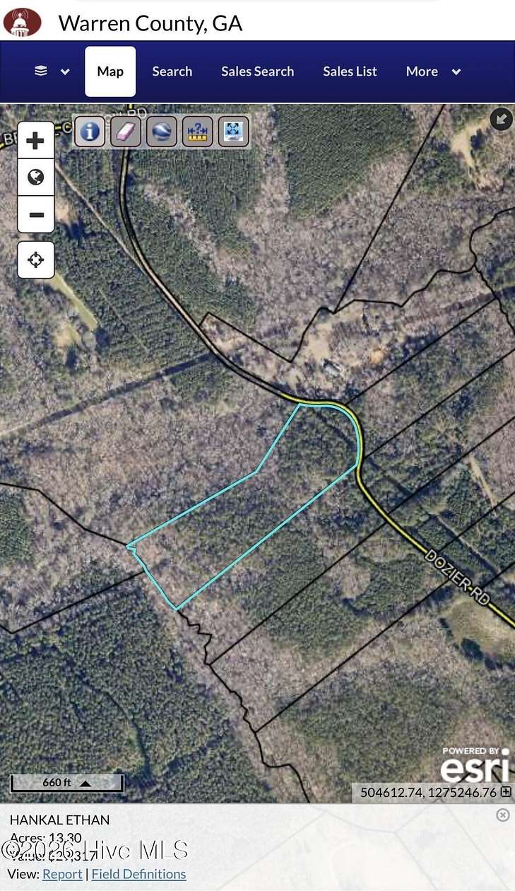 13.3 Acres of Land for Sale in Norwood, Georgia