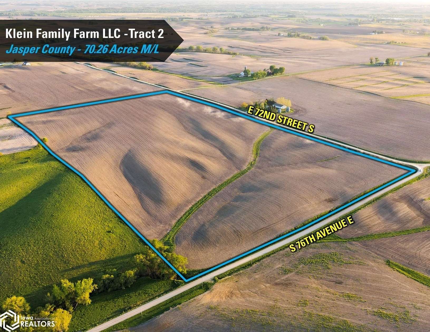70.3 Acres of Agricultural Land for Auction in Reasnor, Iowa