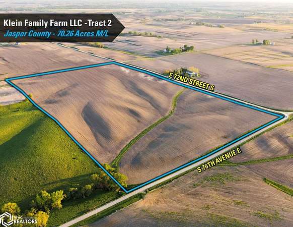 70.3 Acres of Agricultural Land for Auction in Reasnor, Iowa