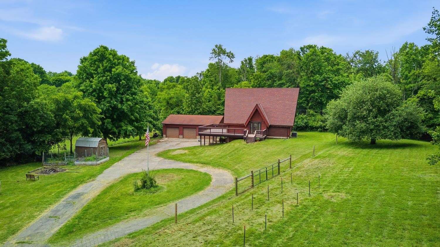 4.76 Acres of Land with Home for Sale in Brookville, Indiana
