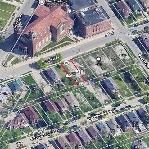 0.08 Acres of Residential Land for Sale in Detroit, Michigan