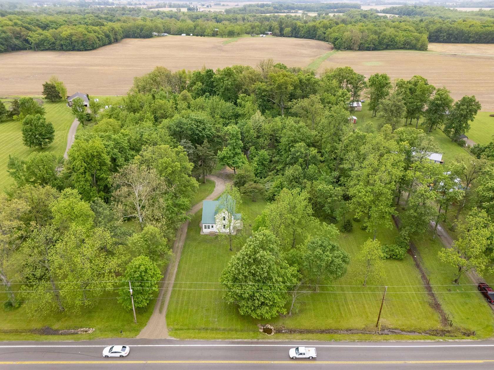 5.54 Acres of Land with Home for Sale in Quincy, Ohio
