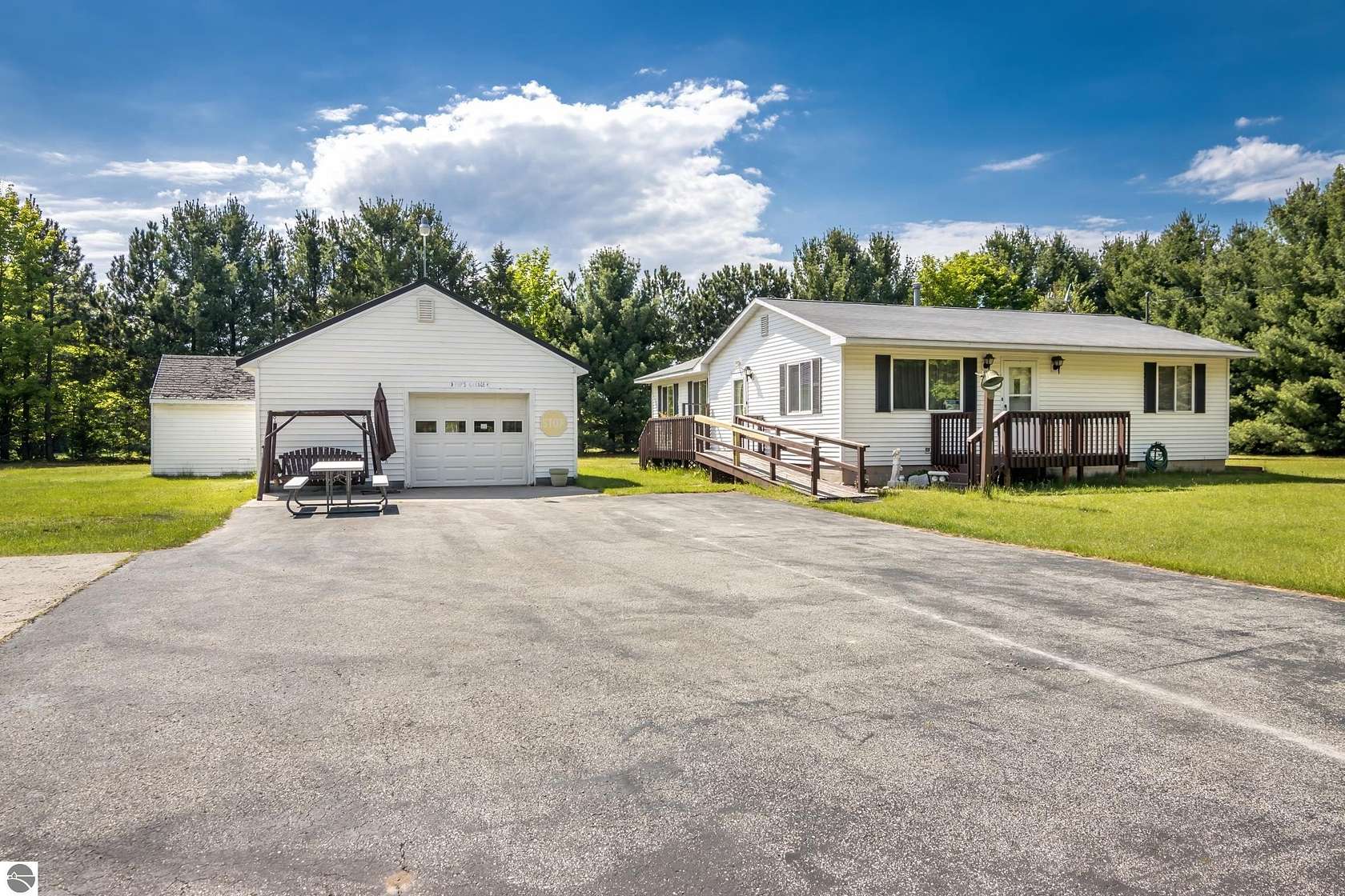 2.5 Acres of Land with Home for Sale in Benzonia, Michigan