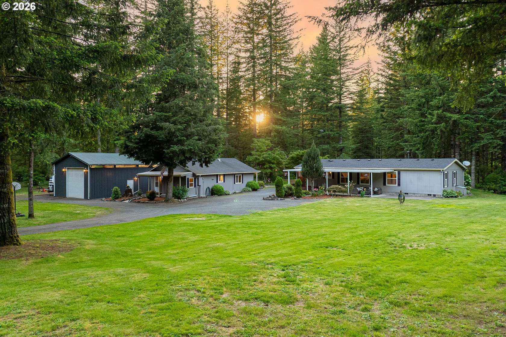 5 Acres of Land with Home for Sale in Ariel, Washington
