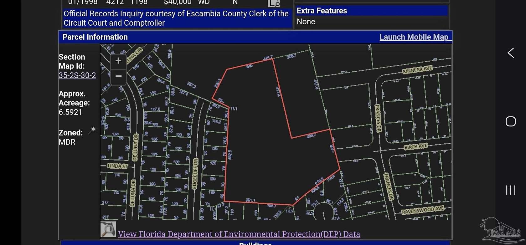 6.59 Acres of Residential Land for Sale in Pensacola, Florida