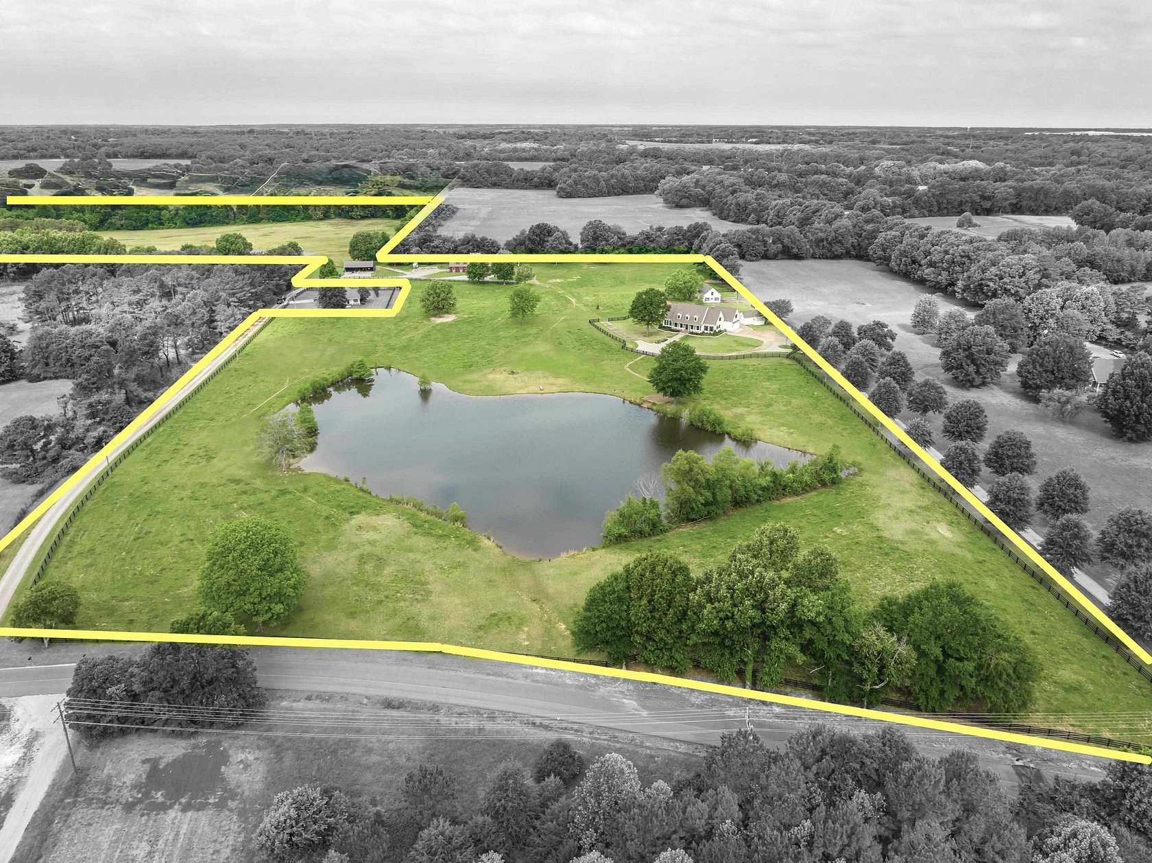 35 Acres of Land with Home for Sale in Somerville, Tennessee