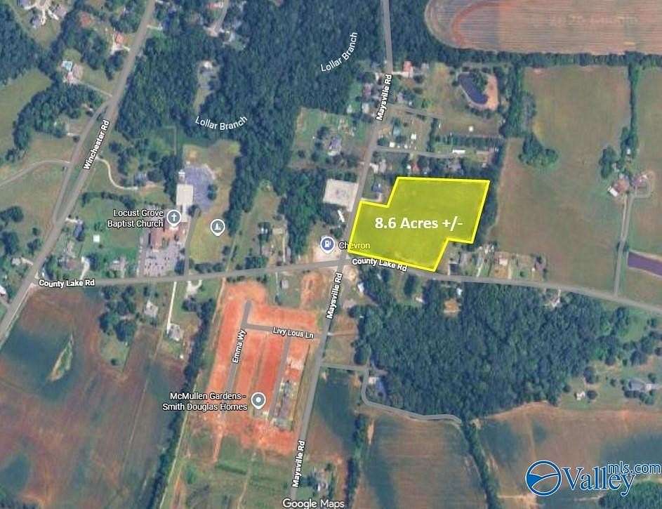 8.6 Acres of Land for Sale in New Market, Alabama