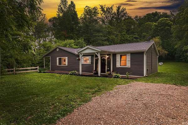5.34 Acres of Land with Home for Sale in Boonville, Indiana