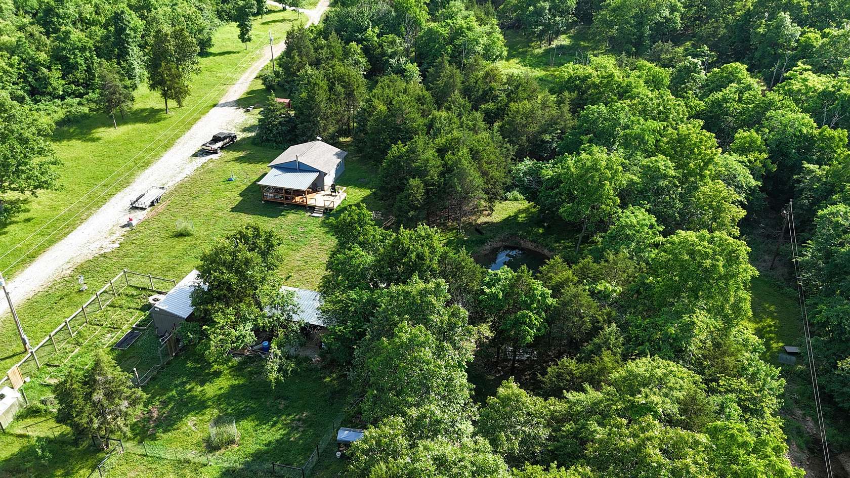 9.5 Acres of Land with Home for Sale in Cabool, Missouri