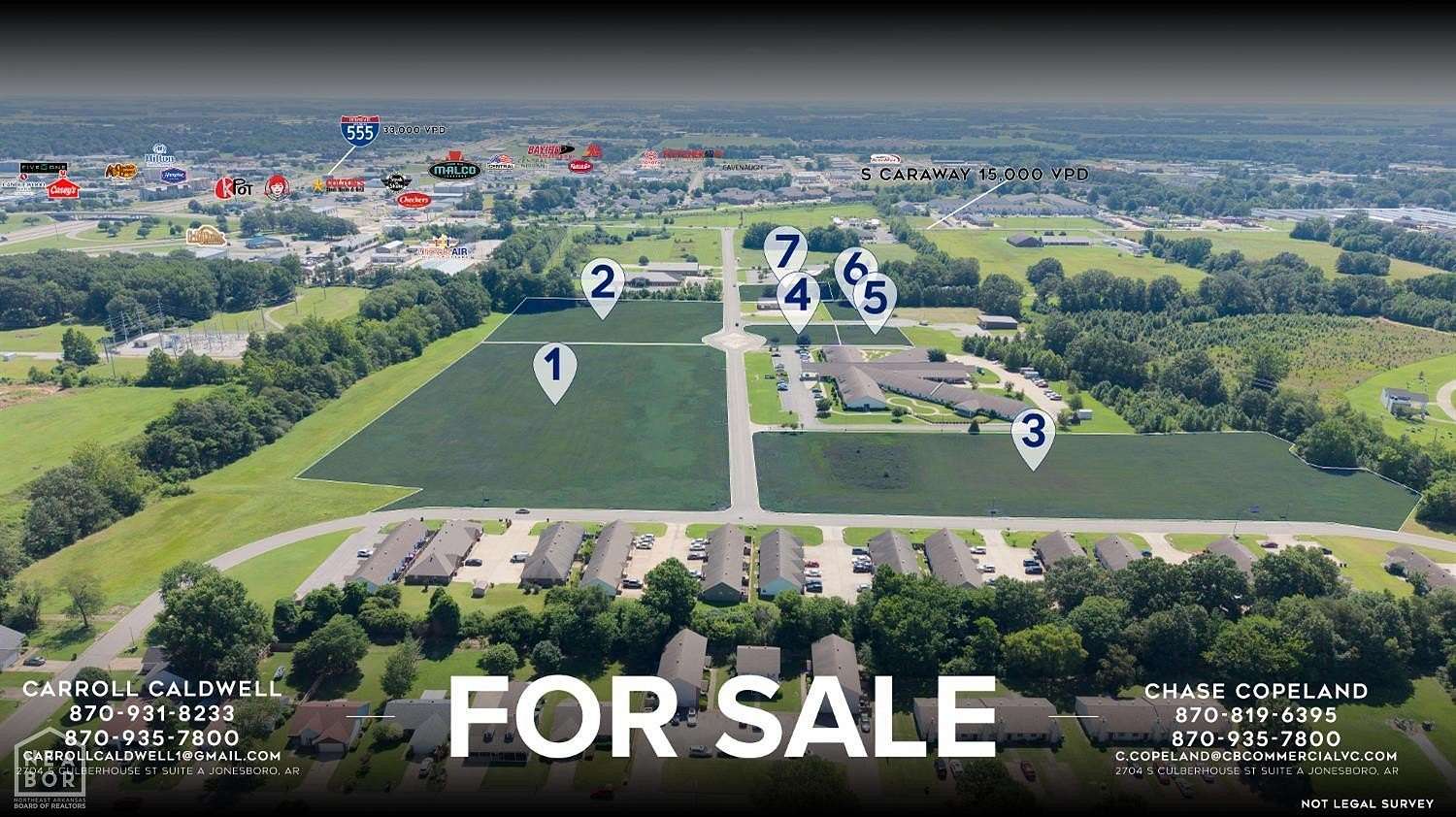 0.62 Acres of Commercial Land for Sale in Jonesboro, Arkansas