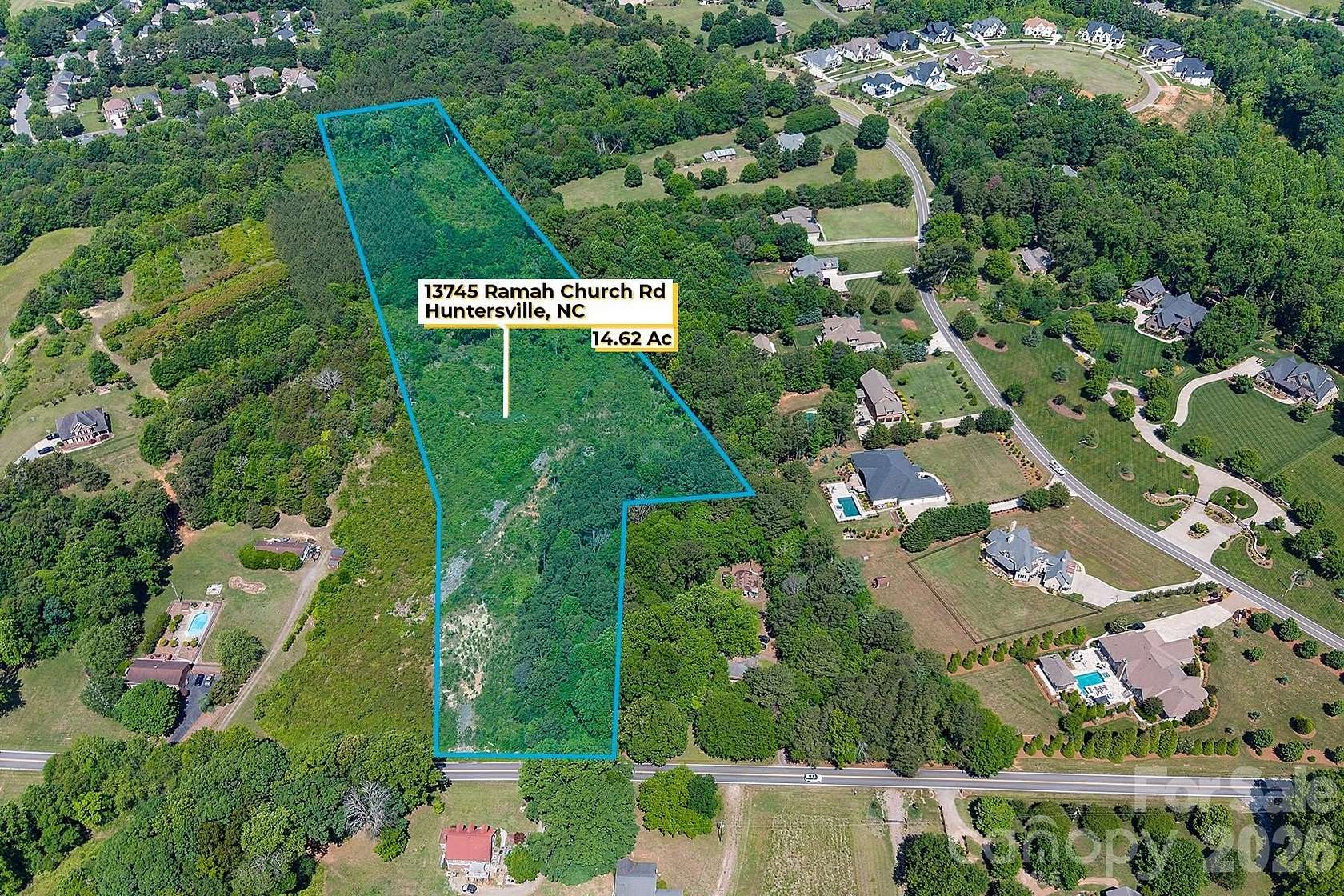 14.6 Acres of Land for Sale in Huntersville, North Carolina