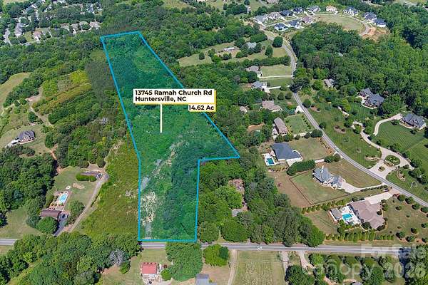 14.6 Acres of Land for Sale in Huntersville, North Carolina