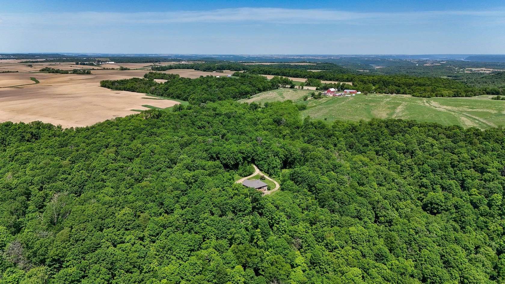 20 Acres of Recreational Land with Home for Sale in Guttenberg, Iowa
