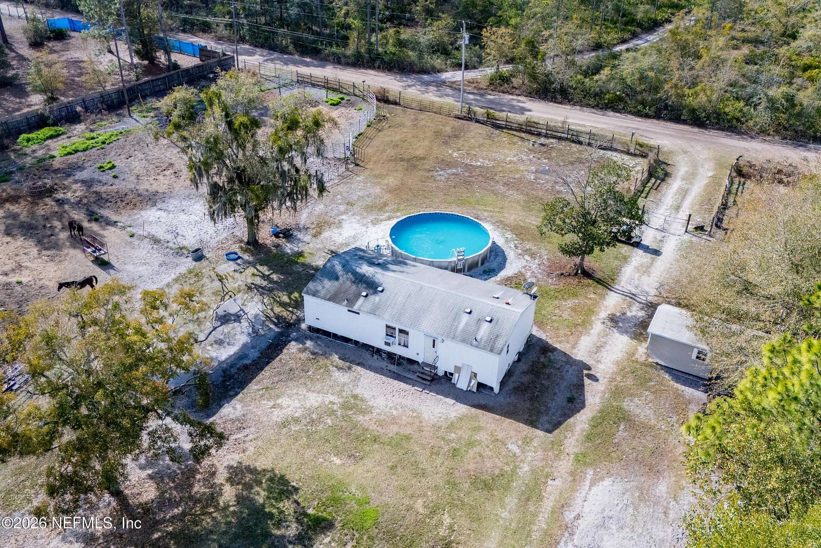 5 Acres of Land with Home for Sale in Keystone Heights, Florida