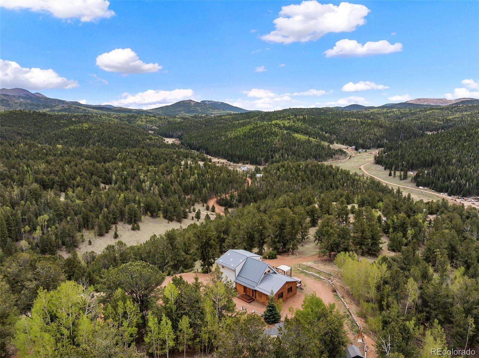 19.4 Acres of Recreational Land with Home for Sale in Cripple Creek, Colorado