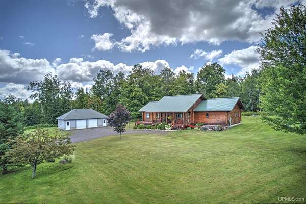 10.5 Acres of Land with Home for Sale in Chassell, Michigan