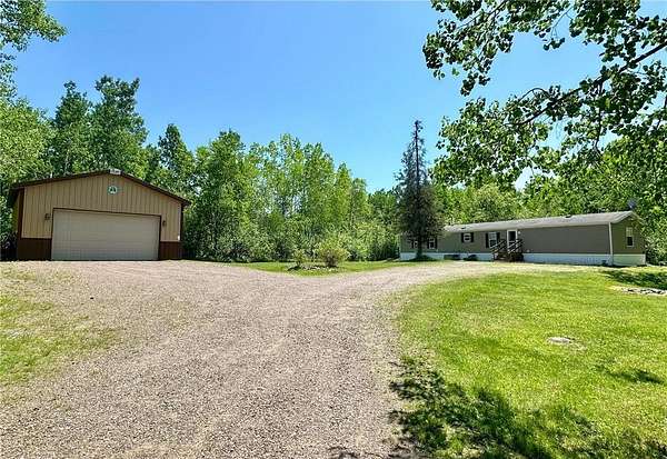 23 Acres of Recreational Land with Home for Sale in Big Falls Town, Wisconsin