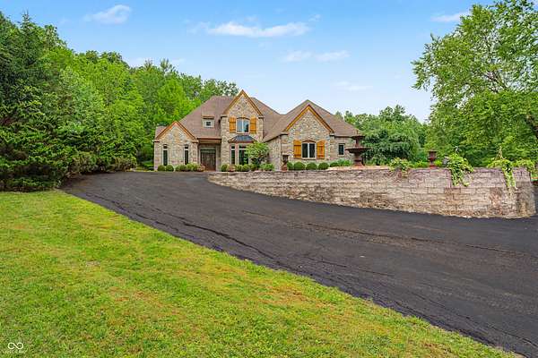 9.22 Acres of Land with Home for Sale in Columbus, Indiana
