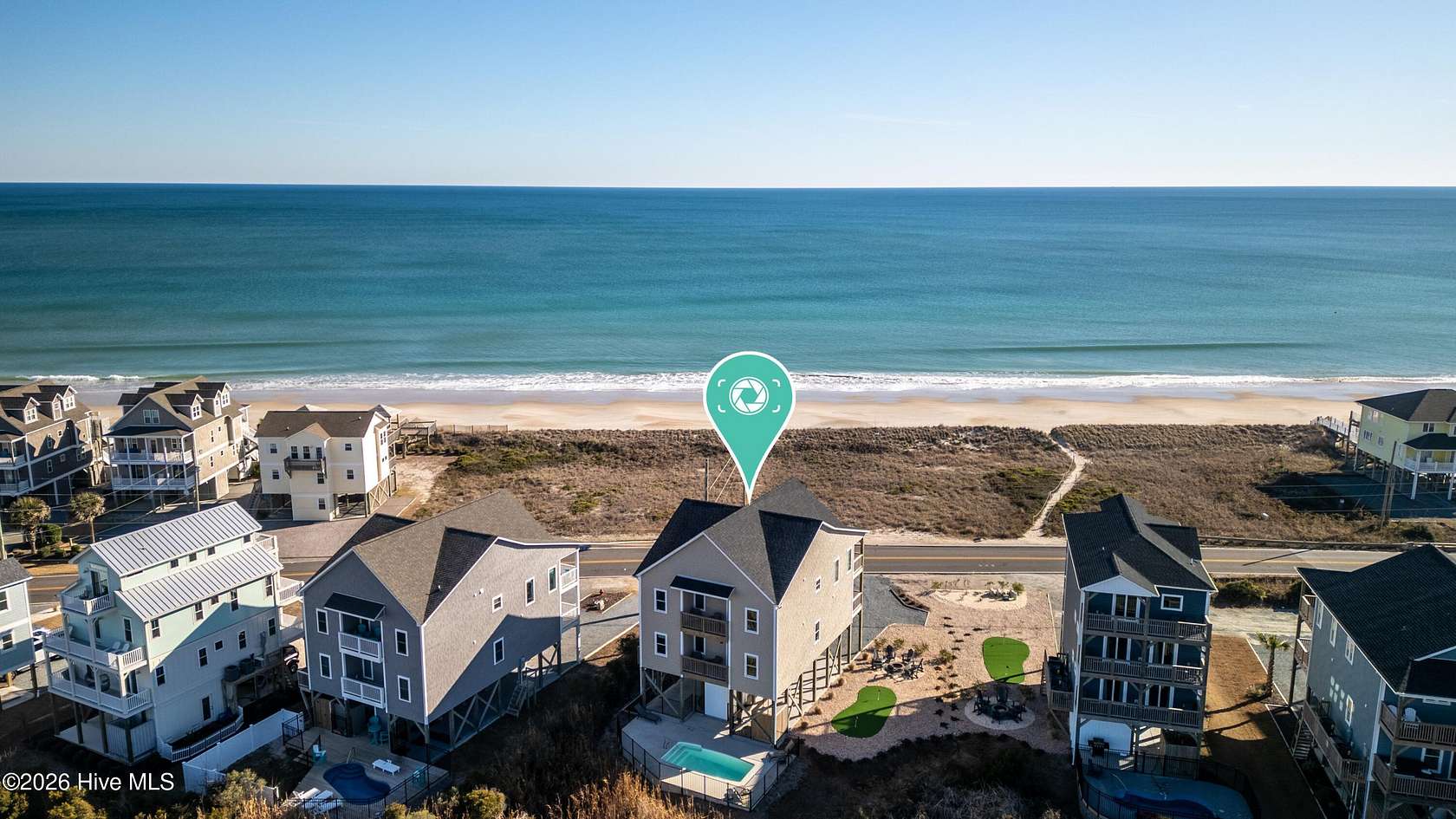 1.8 Acres of Land with Home for Sale in North Topsail Beach, North Carolina