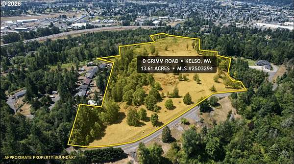 13.6 Acres of Land for Sale in Kelso, Washington