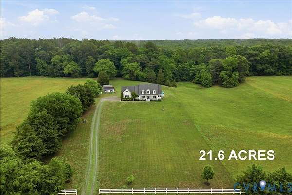 21.6 Acres of Land with Home for Sale in Mechanicsville, Virginia