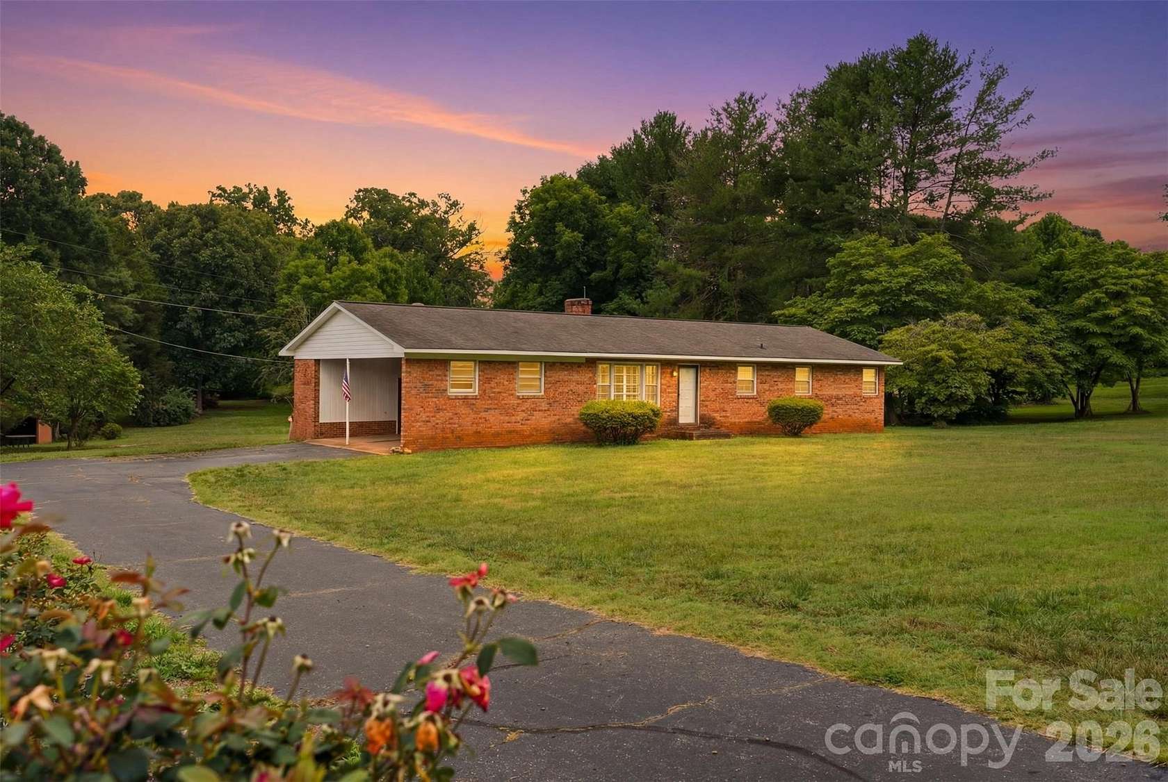 6.78 Acres of Land with Home for Sale in Statesville, North Carolina