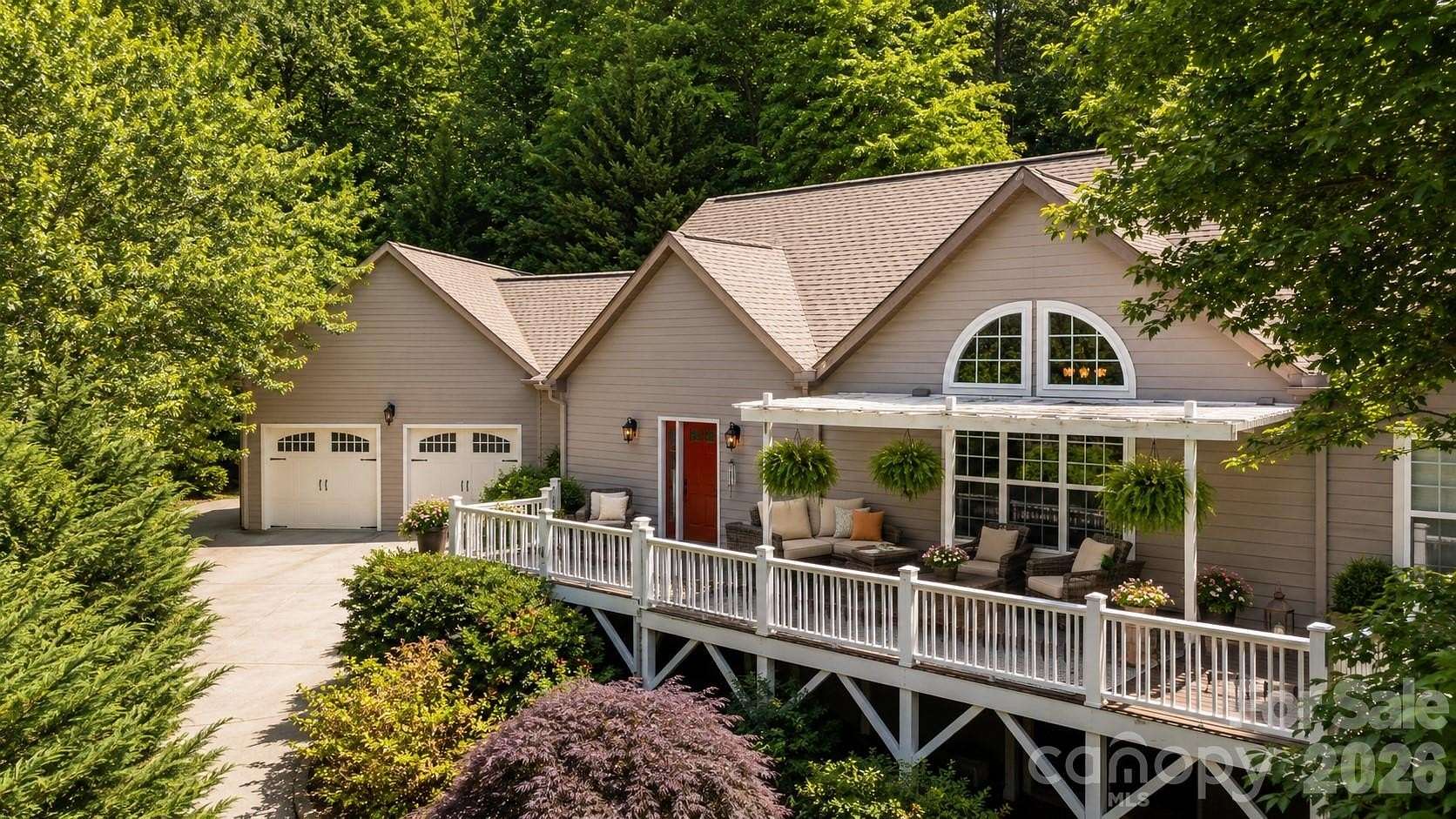 7.17 Acres of Land with Home for Sale in Weaverville, North Carolina