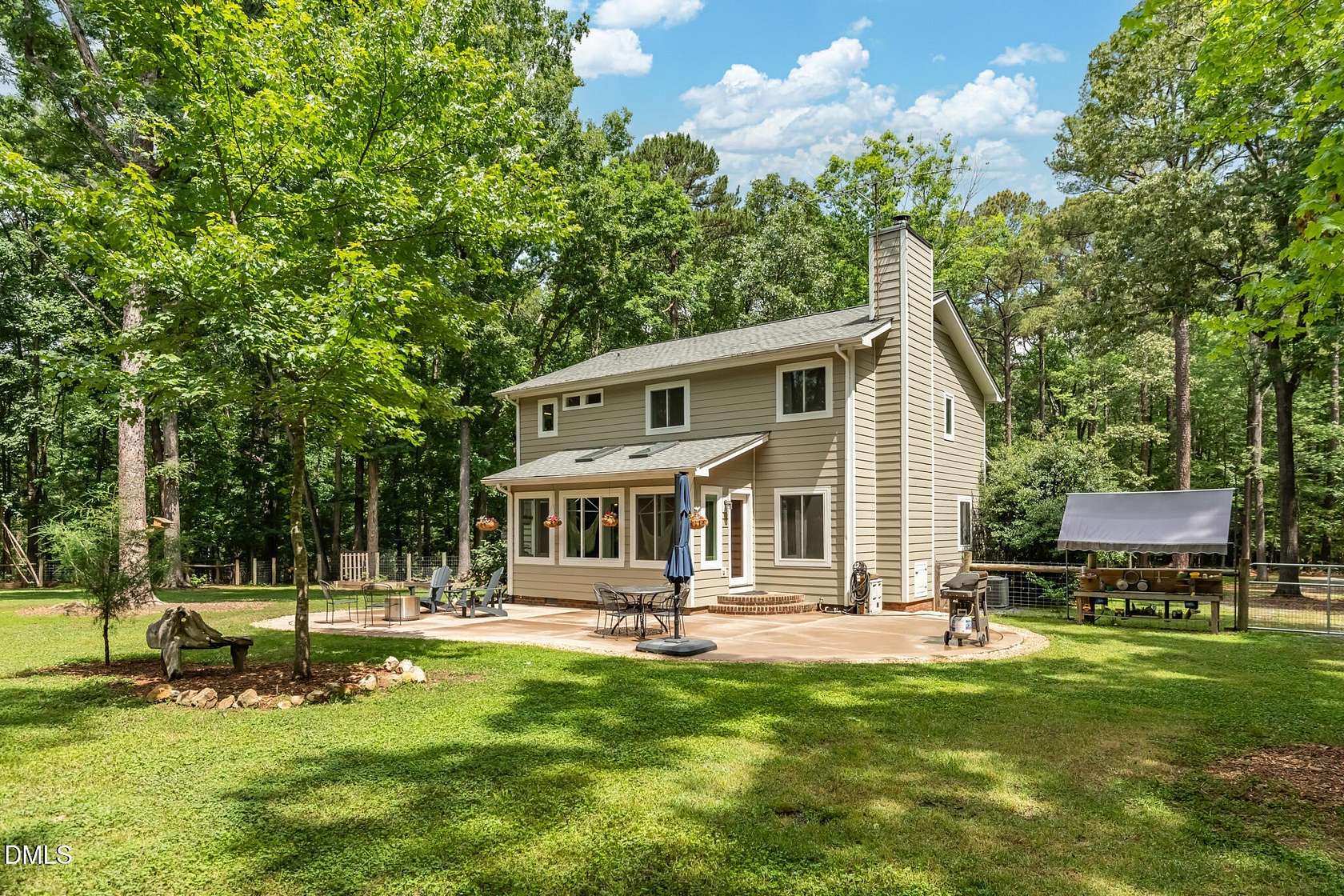 12 Acres of Land with Home for Sale in Pittsboro, North Carolina