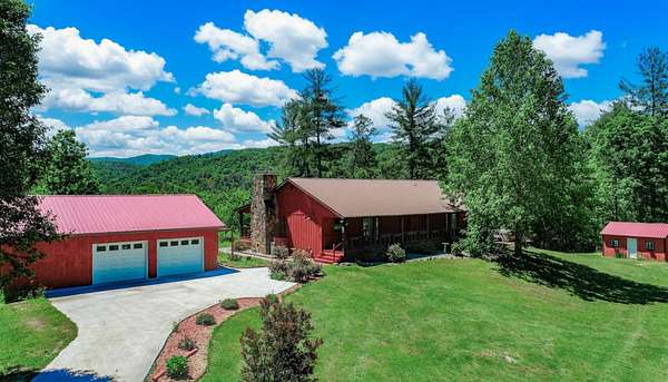 6.62 Acres of Land with Home for Sale in Del Rio, Tennessee