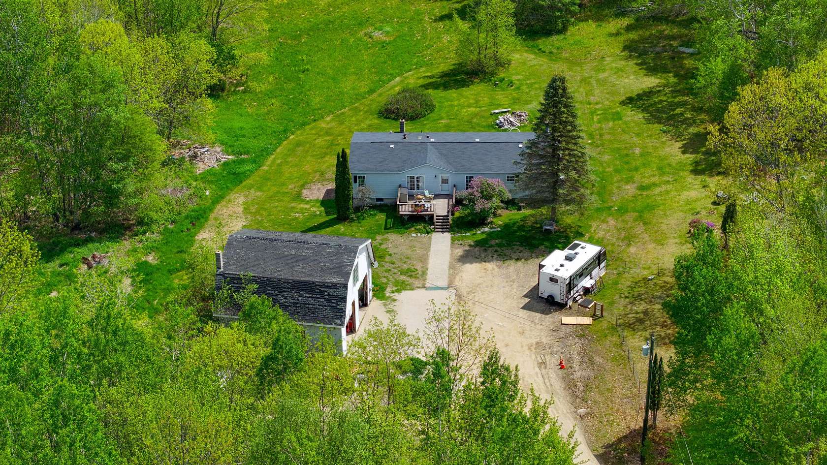 26 Acres of Recreational Land with Home for Sale in Sumner, Maine