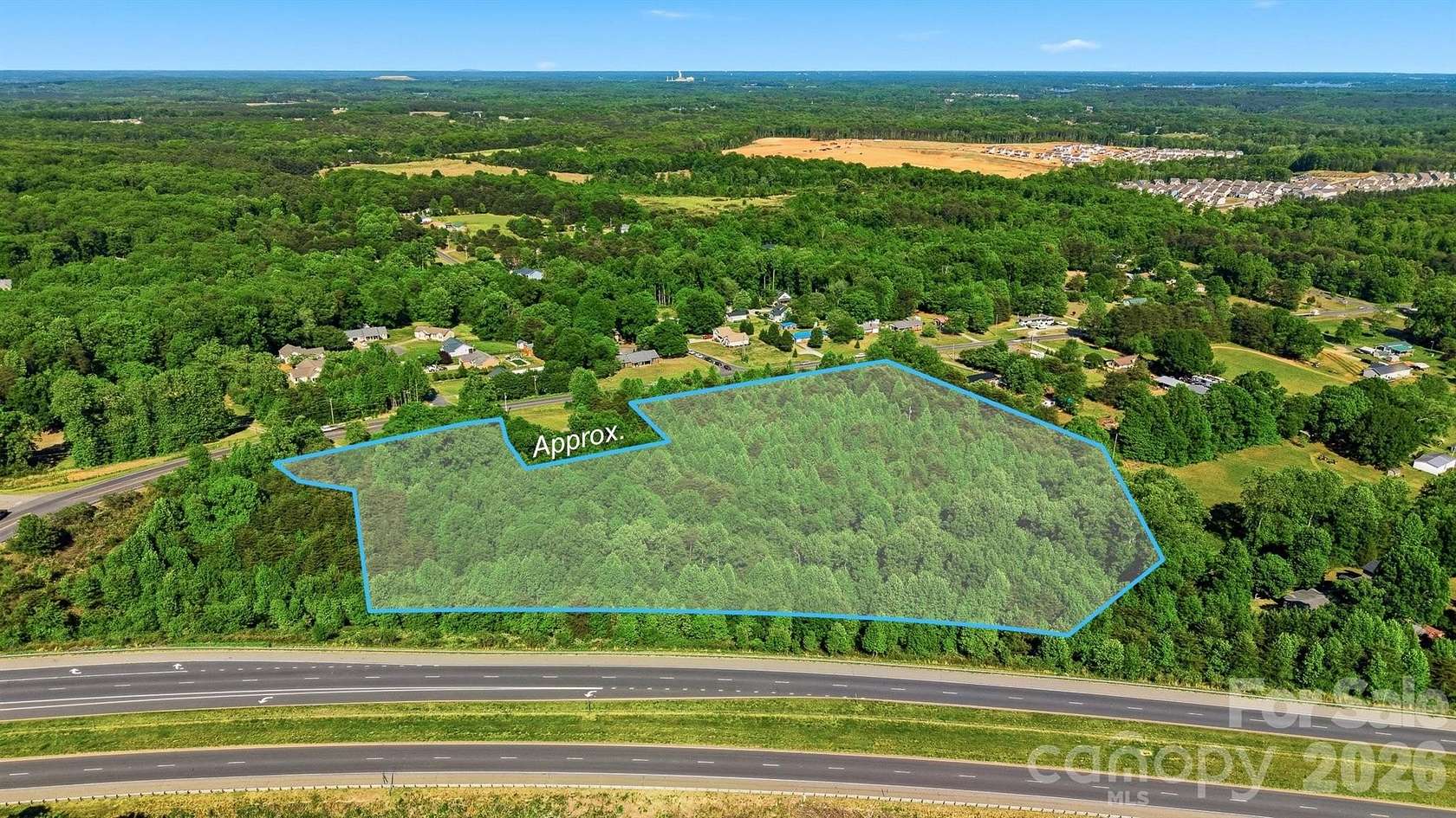 9.33 Acres of Land with Home for Sale in Maiden, North Carolina