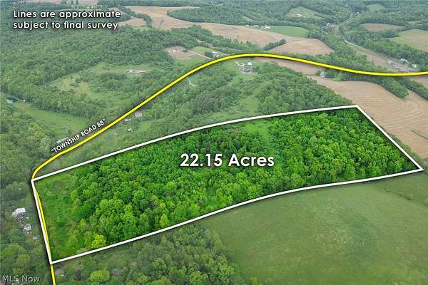 22.2 Acres of Recreational Land for Auction in Coshocton, Ohio