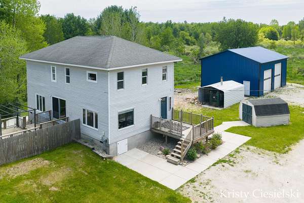 3.88 Acres of Land with Home for Sale in Fremont, Michigan