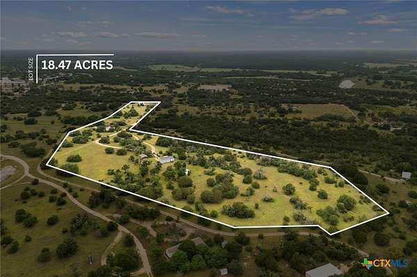 18.5 Acres of Land with Home for Sale in Kempner, Texas