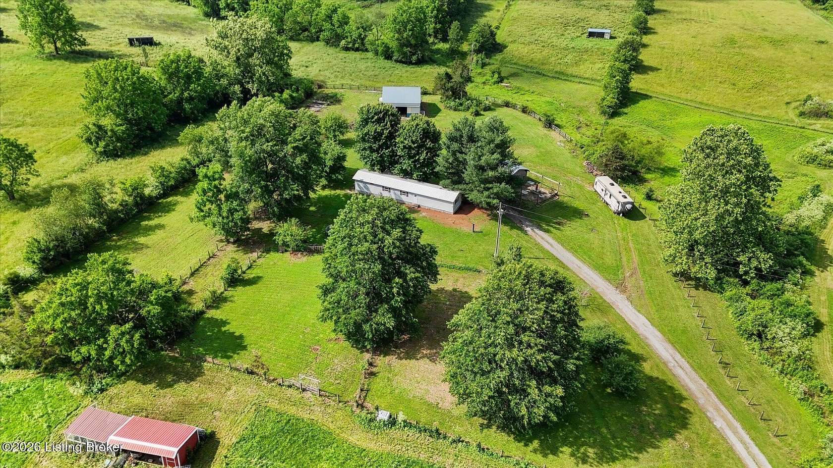 31.4 Acres of Land with Home for Sale in Campbellsburg, Kentucky