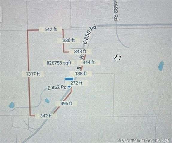 20 Acres of Recreational & Residential Land for Sale in Watts, Oklahoma