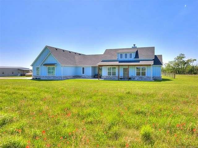 11.1 Acres of Land with Home for Sale in Collinsville, Oklahoma