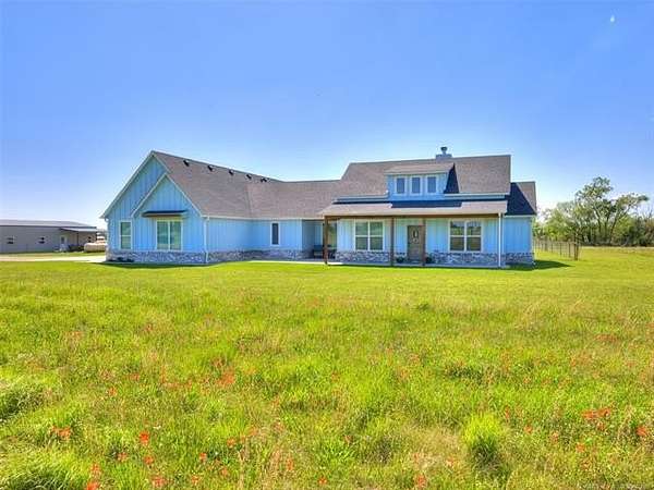 11.1 Acres of Land with Home for Sale in Collinsville, Oklahoma