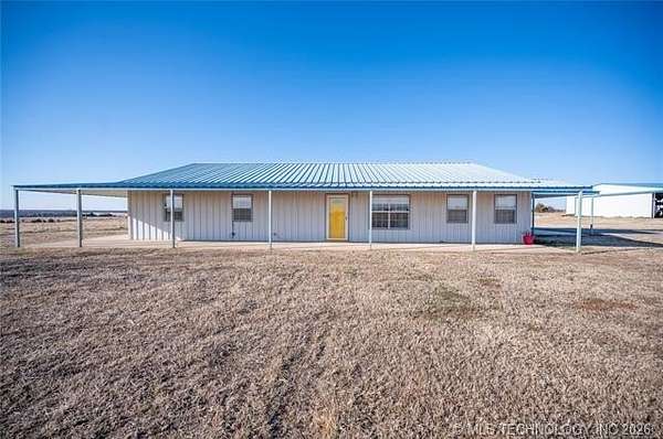 80 Acres of Agricultural Land with Home for Sale in Asher, Oklahoma
