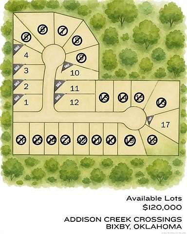 0.2 Acres of Residential Land for Sale in Bixby, Oklahoma