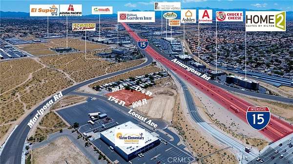 0.83 Acres of Commercial Land for Sale in Hesperia, California